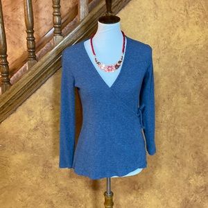Old Navy wrap V neck sweater size M